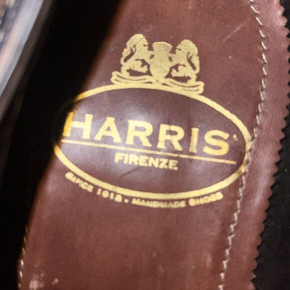 Harris Firenze Brown and Blue Men's Dress Shoes 8 - Picture 6 of 6